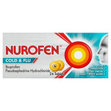 Nurofen Cold & Flu Relief Ibuprofen Decongestion Tablets 24s