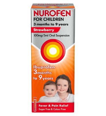 Nurofen for Children 3mths - 9yrs Ibuprofen - Strawberry 100ml