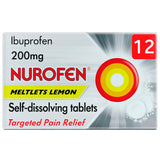 Nurofen Meltlets Lemon Self-Dissolving Tablets x12 200mg