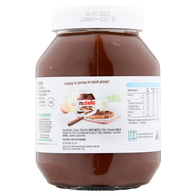 Nutella Hazelnut Chocolate Spread 1kg