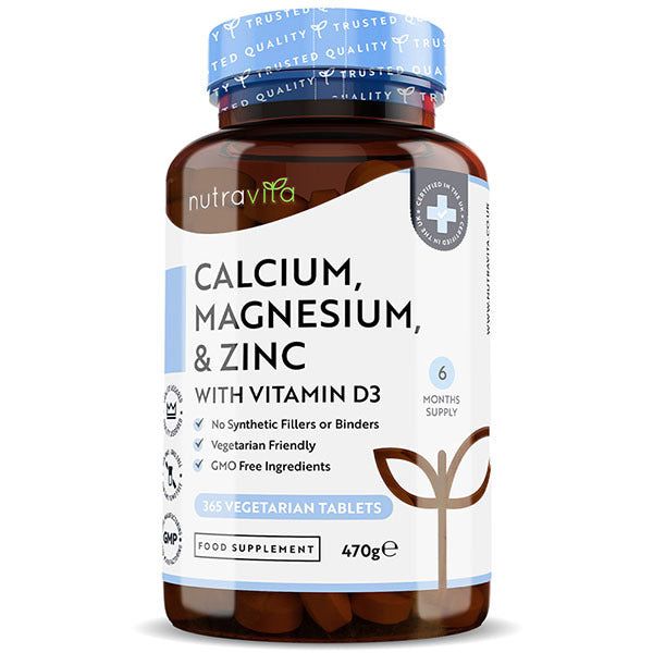 Nutravita Calcium Magnesium Zinc & Vit D3 - 365 Veggie Tabs