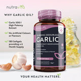 Nutravita Garlic 15,000mg - 180 Odourless Softgel Capsules