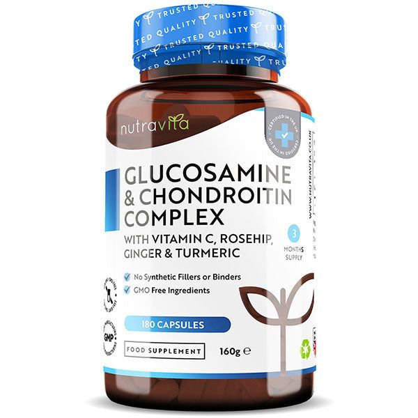 Nutravita Glucosamine Chondroitin + Vit C Turmeric - 180 Cap