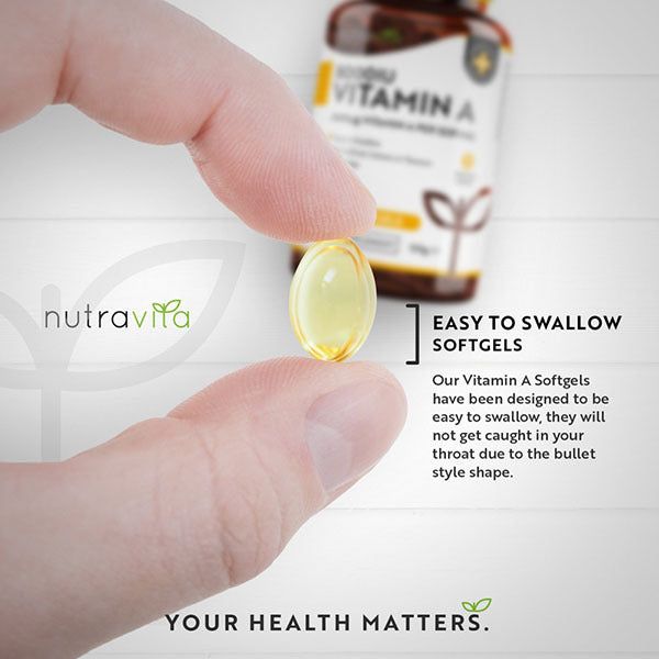 Nutravita Vitamin A 8000IU - 365 Soft gels