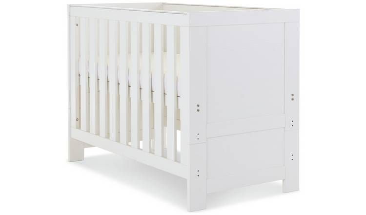Obaby Nika Mini Cot Bed - White