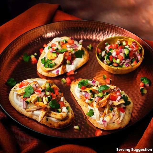 Ocado 6 Mini Garlic & Coriander Naans   6 per pack