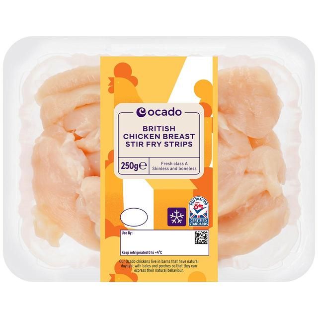Ocado British Chicken Stir Fry Strips 250g