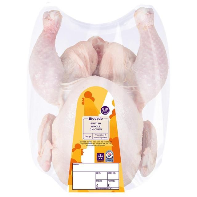 Ocado British Whole Chicken Large Typically: 1.8kg