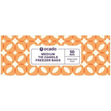 Ocado Medium Tie Handle Freezer Bags 50 per pack