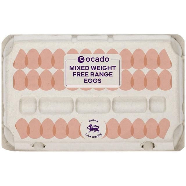 Ocado Mixed Weight Free Range Eggs   15 per pack