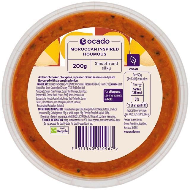 Ocado Moroccan Inspired Houmous 200g