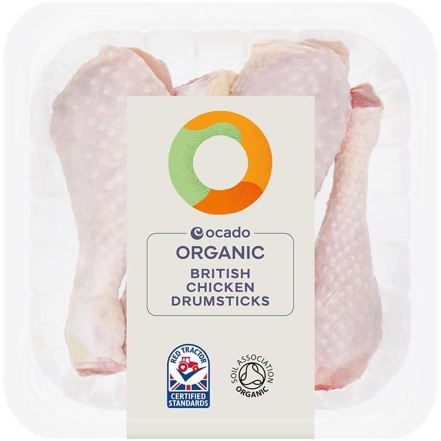 Ocado Organic Free Range Chicken Drumsticks Typically: 475g
