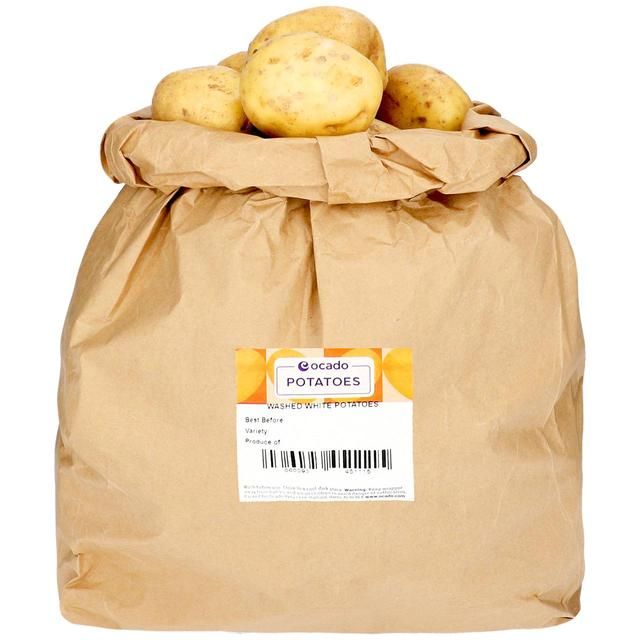Ocado Washed White Potatoes Sack 5kg