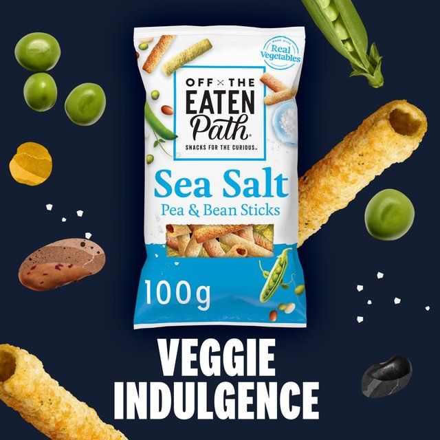 Off The Eaten Path Sea Salted Bean Sticks Sharing Bag Crisps 100g