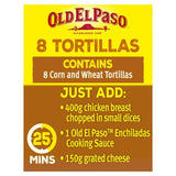 Old El Paso Corn & Wheat Tortilla Fajita Wraps 8 per pack