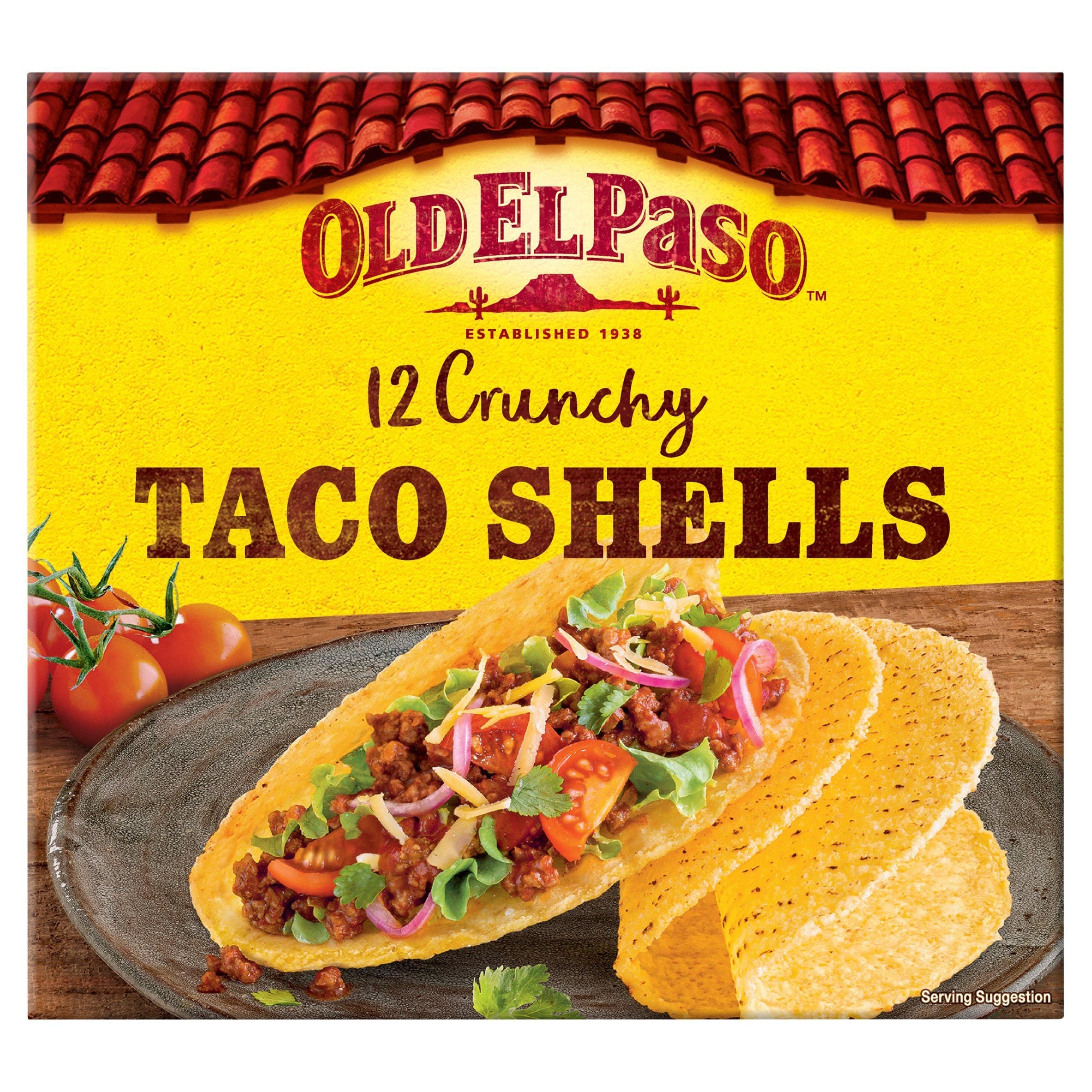 Old El Paso Crunchy Taco Shells x12 156g
