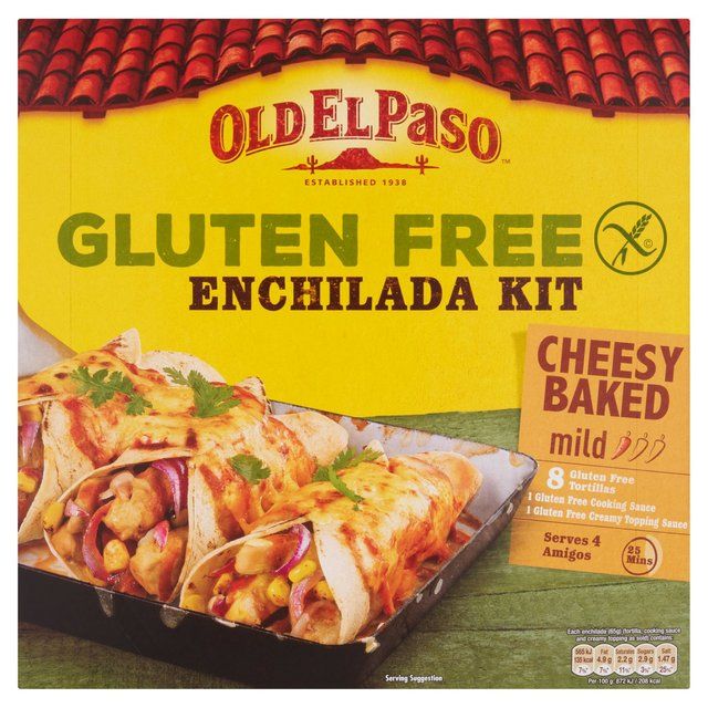 Old El Paso Mexican Gluten Free Cheesy Baked Enchilada Kit 518g