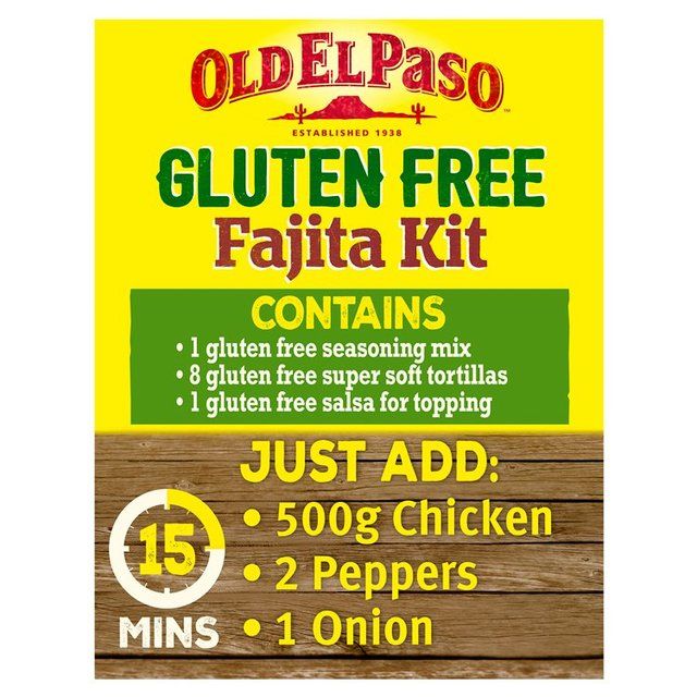 Old El Paso Mexican Gluten Free Smoky BBQ Fajita Kit 462g