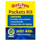 Old El Paso Mexican Mild Tortilla Pockets Kit   383g