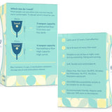 Omnitex Menstrual / Period Cups - 2pk (1 Small & 1 Large)