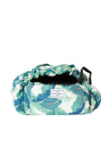 Open Flat Makeup Bag In Tropical Leaves