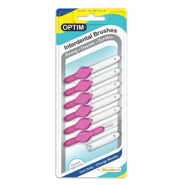 OPTIM Interdental Brushes 0.4mm Pink 6 per pack