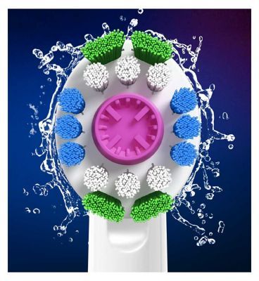 Oral-B 3D White Toothbrush Head with CleanMaximiser Technology, 4 Pack