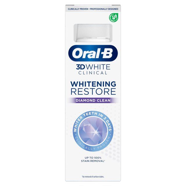 Oral B 3DW Clinical Whitening Restore Diamond Clean 70ml
