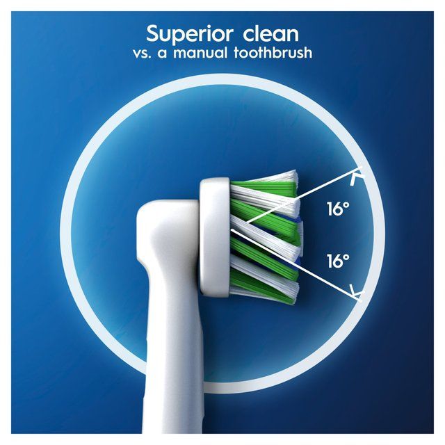 Oral-B CrossAction Toothbrush Heads - White 4 per pack