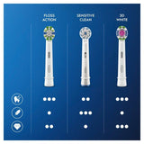 Oral-B FlossAction Toothbrush Heads 4 per pack
