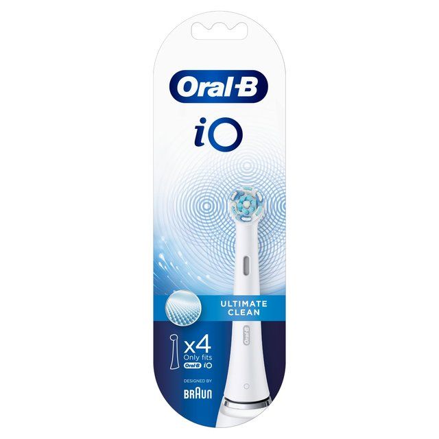 Oral-B iO Ultimate Clean White Electric Toothbrush Heads 4 per pack