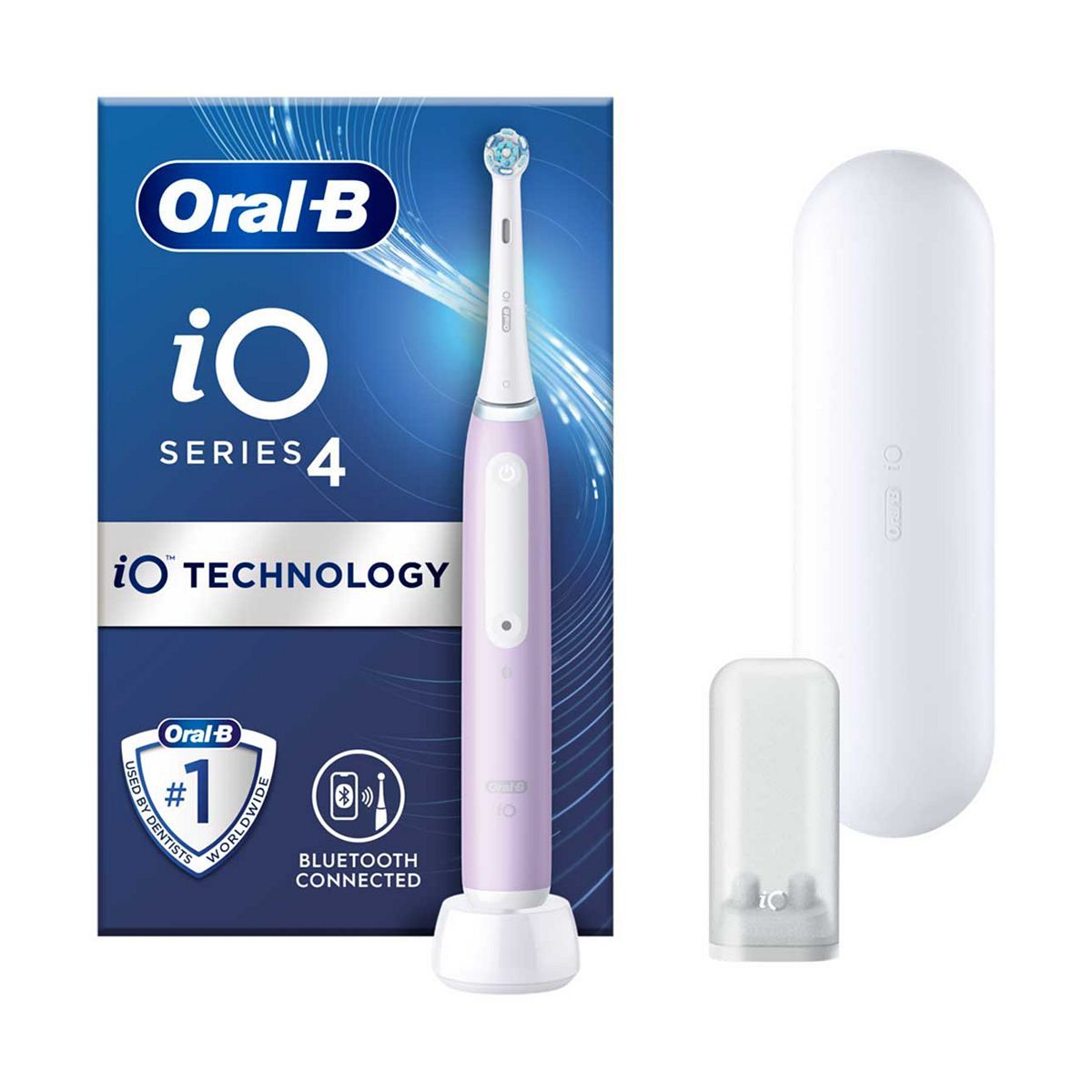 Oral-B iO4 Electric Toothbrush - Lavender - (+Travel case)