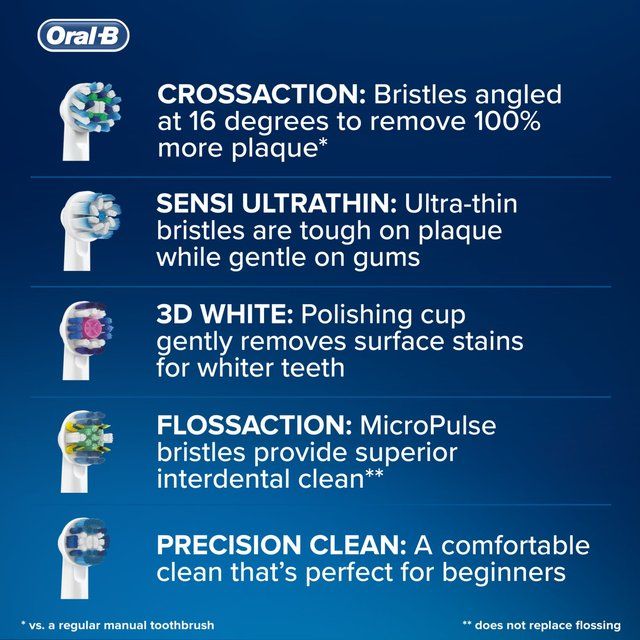 Oral-B Precision Clean Toothbrush Heads 8 per pack