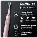 Oral-B Pro 3 3000 Pink 3D White Electric Toothbrush