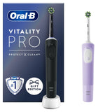 Oral-B Vitality Pro Black & Purple Electric Toothbrushes
