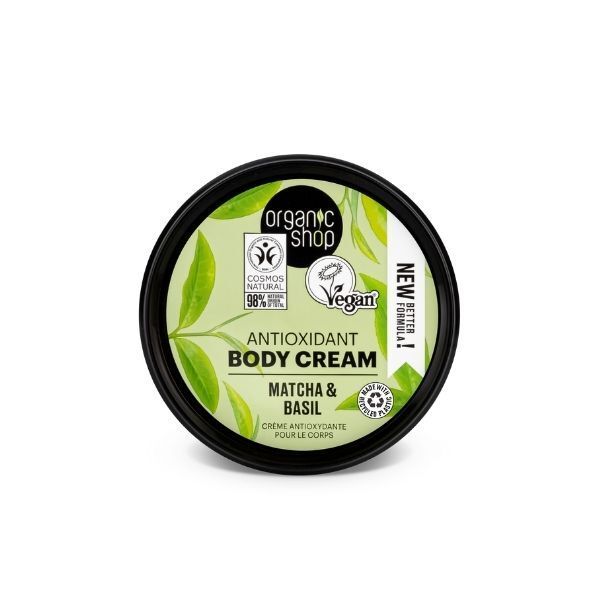 Organic Shop Antioxidant Body Cream Matcha & Basil 250ml