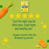 Organix Carrot Organic Stix 10 mths+ Multipack 4 x 15g