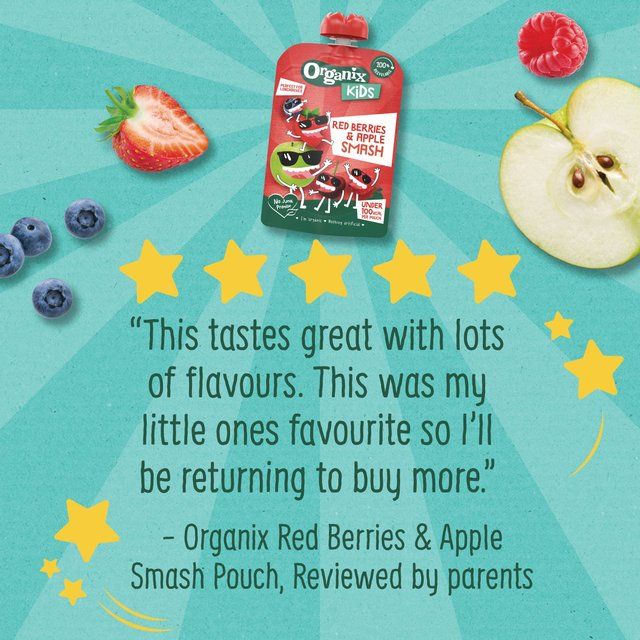 Organix KIDS Red Berries & Apple Smash Pouch    100g