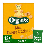 Organix Mini Organic Cheese Crackers Toddler Snack Multipack 4x20g