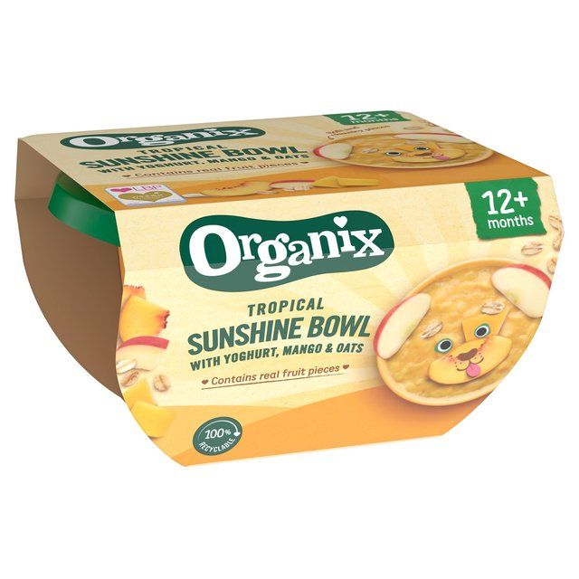 Organix Tropical Sunshine Bowl With Yoghurt Mango & Oats Toddler Food   120g