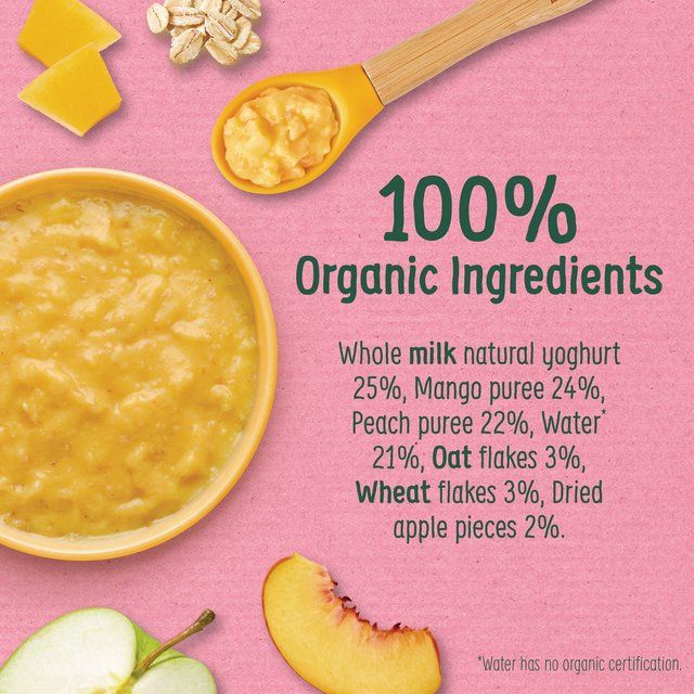 Organix Tropical Sunshine Bowl With Yoghurt Mango & Oats Toddler Food   120g