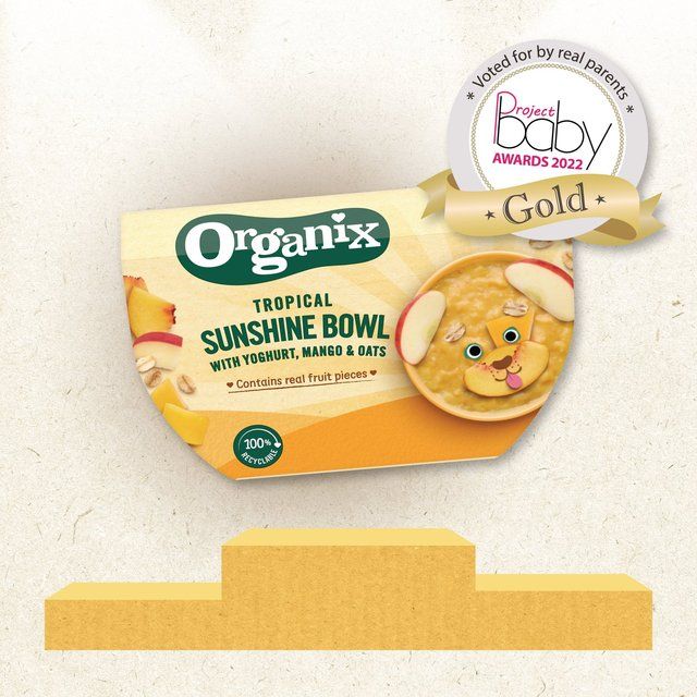 Organix Tropical Sunshine Bowl With Yoghurt Mango & Oats Toddler Food   120g