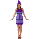Orion Costumes Womens Purple Crayon Fancy Dress Large