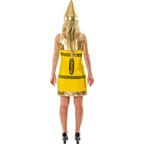 Orion Costumes Womens Yellow Crayon Fancy Dress Large