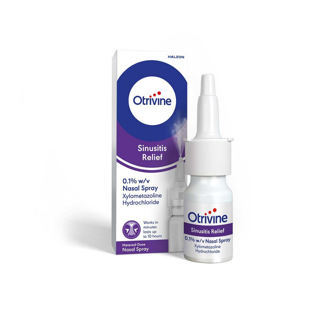 Otrivine Sinusitis Relief 0.1% Nasal Spray - 10ml