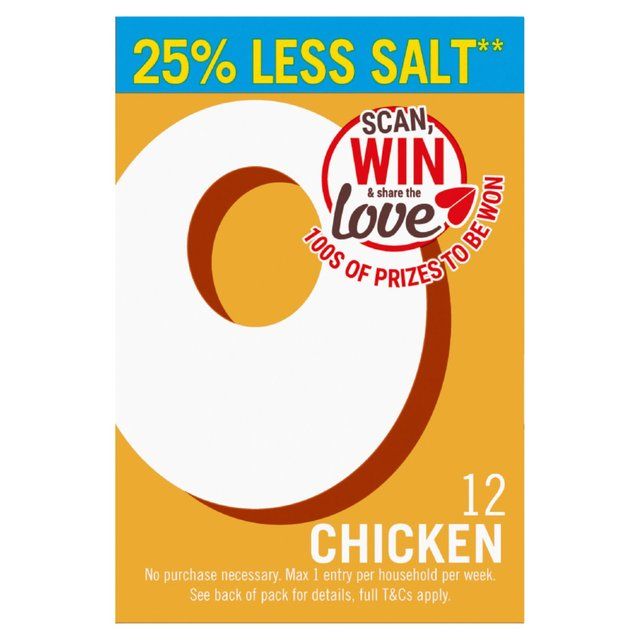 Oxo 12 Reduced Salt Chicken Stock Cubes 71g