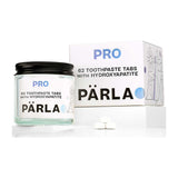 PÄRLA PRO High Gloss Whitening Sensitive Toothpaste Tabs for Remineralisation with Vitamin B12 - 62 Tabs