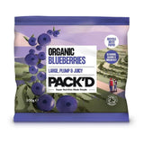 PACK'D Organic & Large Sun-Ripened Blueberries 300g
