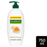 Palmolive Naturals Milk & Honey Shower Gel Body Wash Pump 750ml