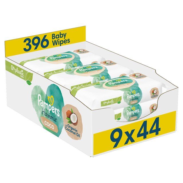 Pampers Harmonie Coco Baby Wipes X9 9 x 44 per pack